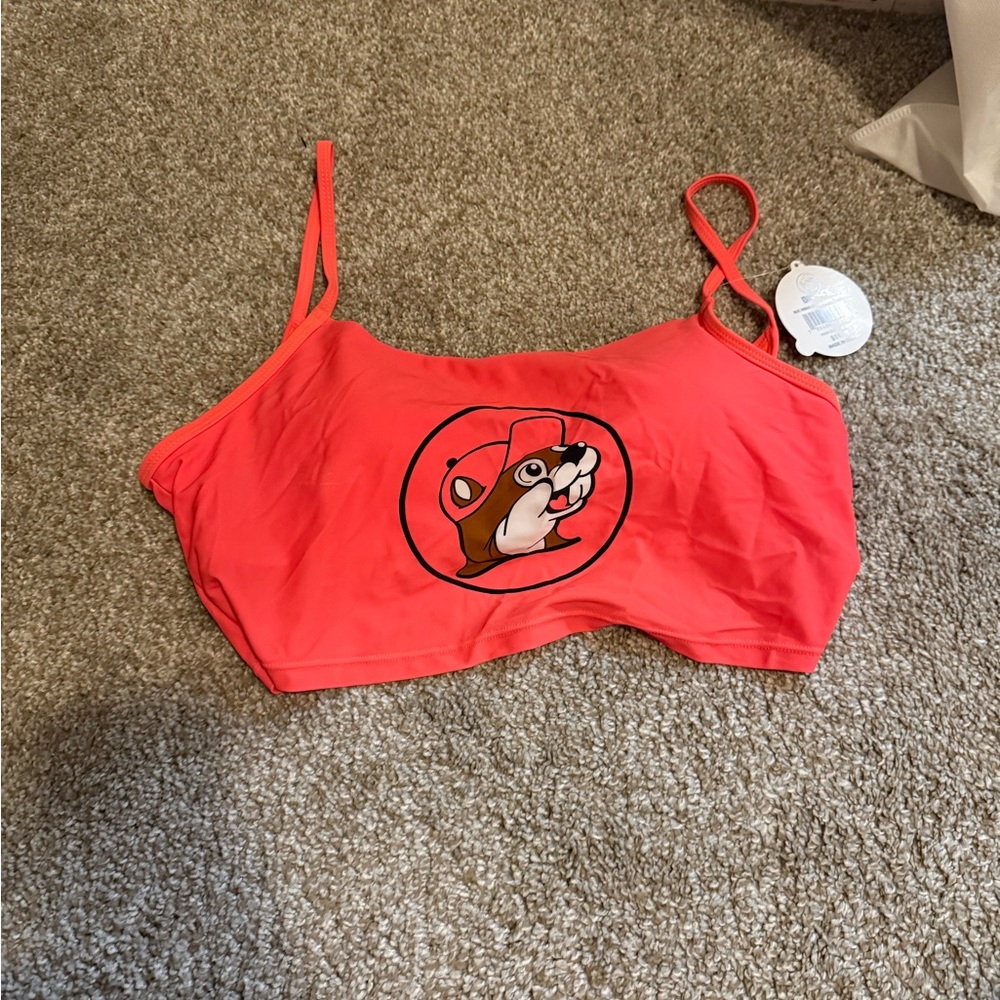 💙4 for $20💙 Buc-ee’s Orange Graphic Swim Top